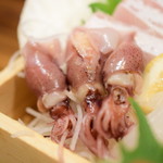 魚がし厨房 湊屋 - 【お刺身三点盛り@1,480円+税】蛍烏賊