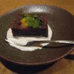 泉岳寺門前 紋屋 - 【デザート】栗蒸し羊羹　クリーム餡