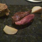 龍吟 - サマートリュフとおから和え。メインの小鳩。