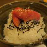 酒菜坊 橋蔵 - だし茶漬け＜明太子＞　ズームアップ