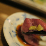 酒菜坊 橋蔵 - 大山地鶏レバ刺喰らう