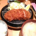とんかつ檍 - ロースかつランチ定食　ごはん少なめ