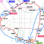 Itariambarumio - 【おまけ画像】今日1日の移動イメージ。理想的には、大阪駅付近から外回り(右回り)で、天満→京橋→鶴橋→新今宮、そして最後は野田駅、という感じなのだが、まあいいか。