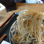 そば処 上代 - よ～く混ぜていただきま～す！
