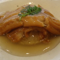 西麻布 大竹 - 新玉葱の饅頭と煮穴子