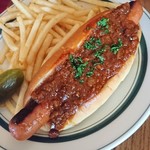 Byrd's Pizza & Ribs - Don Henley Chili dog（1,500円） 