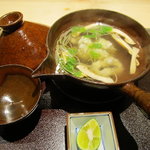 澤いち - はもと松茸の土瓶蒸し