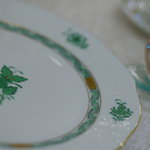 銀座 飛雁閣 - 洪牙利（はんがり）ヘレンド窯（がま）の皿（さら）