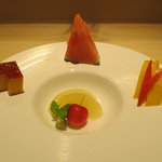 澤いち - デザートも極上の果物と手作りプリン（太陽の玉子も入ってます）