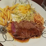 エムズステーキ - サーロインステーキ 150g ※お肉の焼き具合はミディアム(2018.04.09)