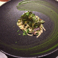 オルト - あおさ海苔と鯛の白子、ドライトマトのパスタ