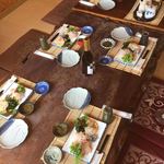 魚山人 - 刺し盛りとアカモクがセットされてました(^^)