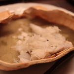 木山 - 蟹甲羅味噌と蒸身