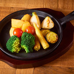 6种蔬菜的烤盘