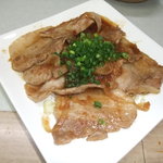 ラーメン・トンチャンあきら - 豚の生姜焼きです。