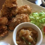 家庭料理居酒屋 よってって - ♪唐揚げのおろしポン酢…只者ではない