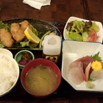まこと寿司 - カキフライセット(1200円）