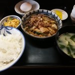 竹やん - すき焼定食900円