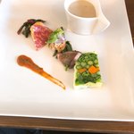 イル・ピッチコット - 前菜プレート。美味しいの一言
胡麻のスープは初めて。