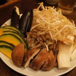 炭火焼ジンギスカン ポッケ - 焼き野菜盛り合わせ