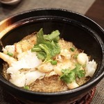 二位 - たらば蟹入り海鮮、春雨、薄ピリ辛土鍋煮 2400円