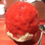 かき氷喫茶 バンパク - いちご杏仁