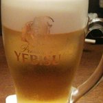 大衆酒場 文太 - エビスの生ビール