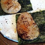 伊藤家のつぼ STAND SUSHI BAR - 平貝磯辺焼き、この料理あみだし方は偉い！