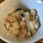 中華そば 先﨑 - 茶飯 スープイン
