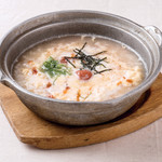 Hot rice porridge