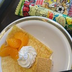 しゃぶしゃぶ太郎 - デザートはクレープ、杏仁豆腐、わらび餅、ライチ、ソフトクリーム、駄菓子がなどありました。