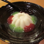 懐石料理 はし本 - デザート：ブラマンジェ