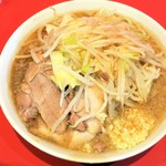ラーメン二郎 - ラーメン＋ニンニク多め野菜