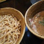 夜鳴き軒 - ベジポタ海老つけ麺(180405)