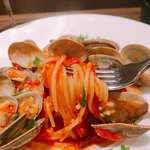 創作イタリアン Gemelli - パスタ登場！スパゲッティー二です。