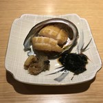 春夏秋冬ざこや - アワビ唐揚げ 海苔ソース