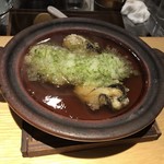 春夏秋冬ざこや - 岩ガキの揚げ出し メカブおろし