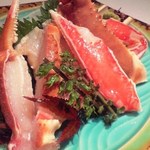 かに道楽 網元 - ズワイガニのお刺身