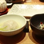 潮彩 - 里芋が練りこんである(左)がなかなか美味！