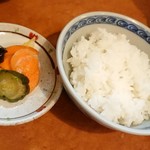 いっしん - ご飯・香の物