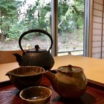 Nagara Sabou Honjuin - 桜を眺めながら朝宮上煎茶