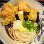 たけうちうどん店 - とり天ぶっかけ