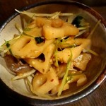 Niigata Ya Bunten - お通し(蓮根の煮物)