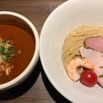 つけ麺一燈 - 海老トマトつけ麺(2)