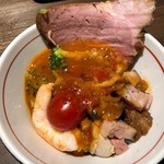 つけ麺一燈 - 〆のチーズリゾット(2)