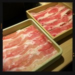 しゃぶしゃぶ温野菜  - 牛カルビ・豚バラ