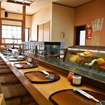 すし兆 - 店内（カウンター席）