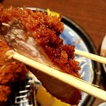 とんかつ檍 - 上ロースカツ　リフト！