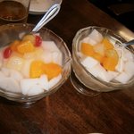 中華家庭料理 雲海 - 杏仁豆腐×２(263円×2)【2011年6月】