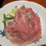 佐賀牛 季楽 銀座  - こうして食べます